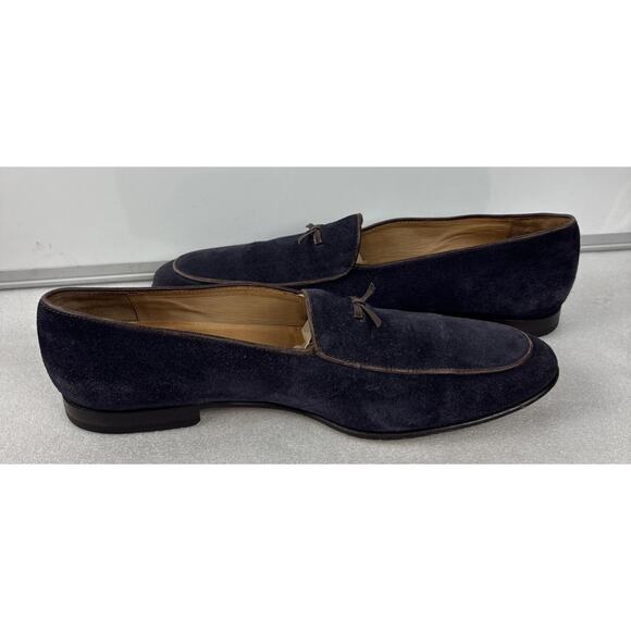3.D.M Lifestyle Mens Purple Suede Tassel Loafers Dress Shoes US 11-11.5